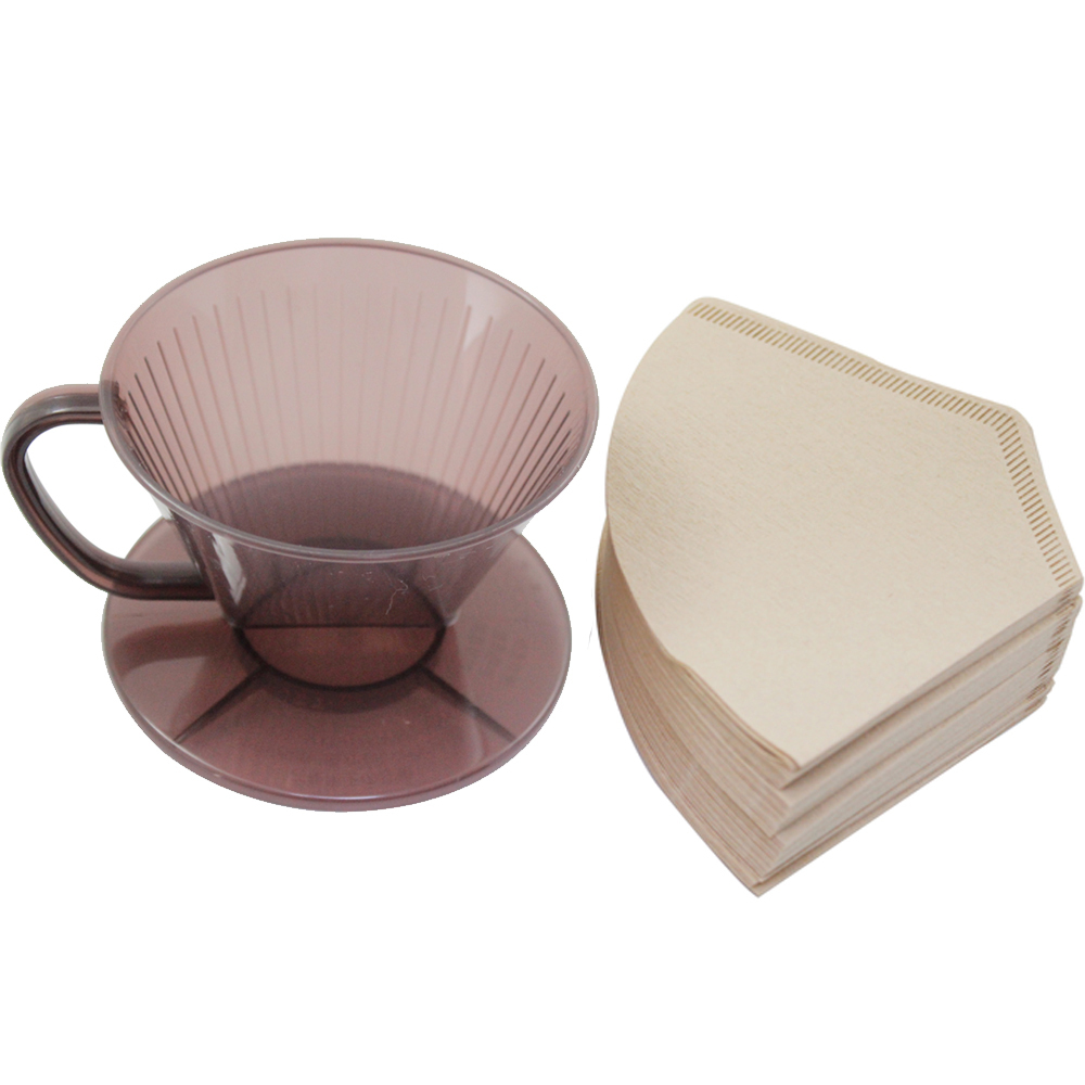 omax日製耐熱咖啡濾杯2入+無漂白咖啡濾紙320入(4包裝) 破盤下殺 OMAX歐妹思購物網