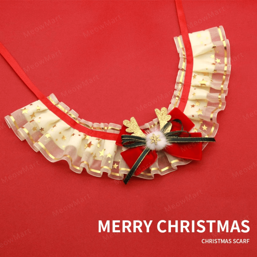 聖誕高貴蕾絲頸圈 (貓狗適用)
