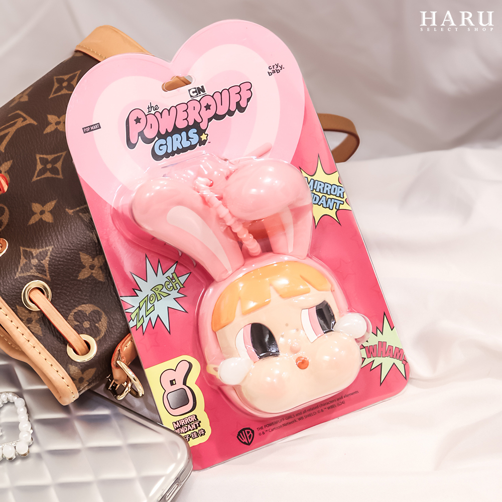LISA同款 POP MART 泡泡瑪特 CRYBABY 哭娃 飛天小女警 矽膠吊飾 鏡子