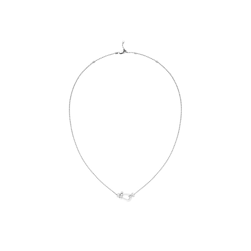 FRED Force 10 頸鏈 18K 白金與鑽石