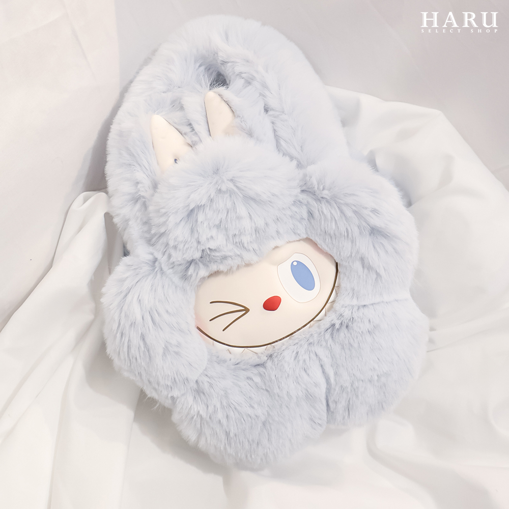 POP MART POPMART 泡泡瑪特 LABUBU THE MONSTERS 經典系列 小花頭 毛絨花花包 小包包