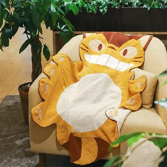 午睡用蓋毯 龍貓 和貓巴士一起打瞌睡