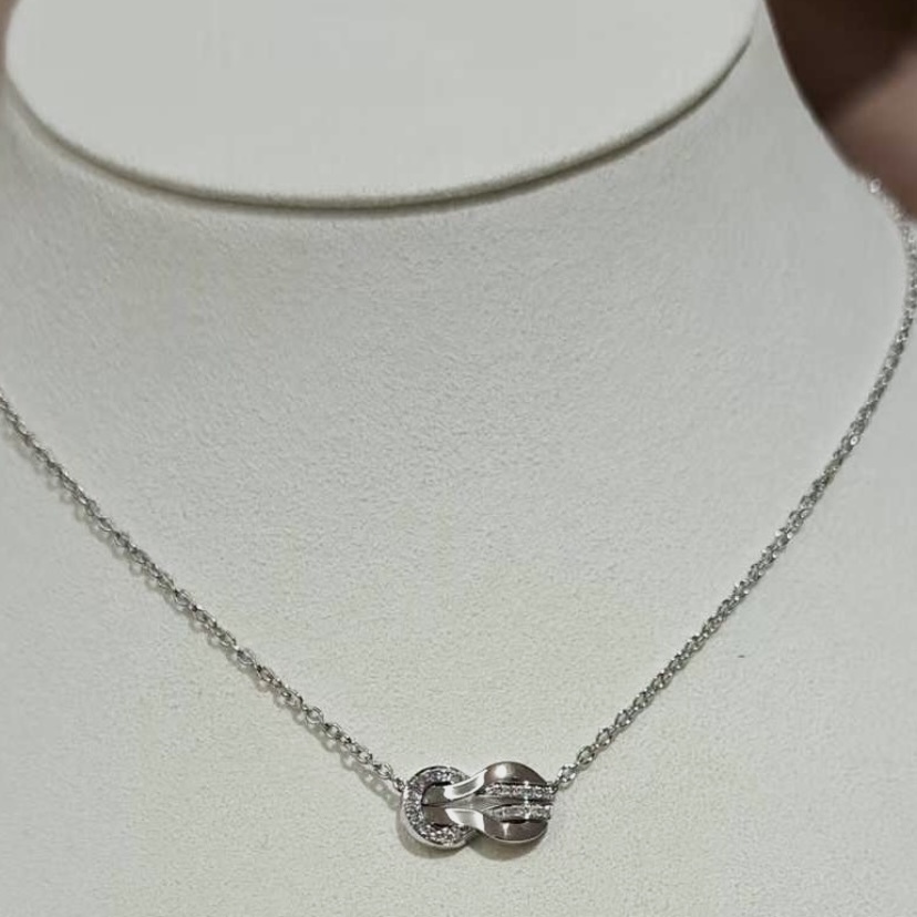 FRED Chance Infinie 頸鏈 18k 白金與鑽石