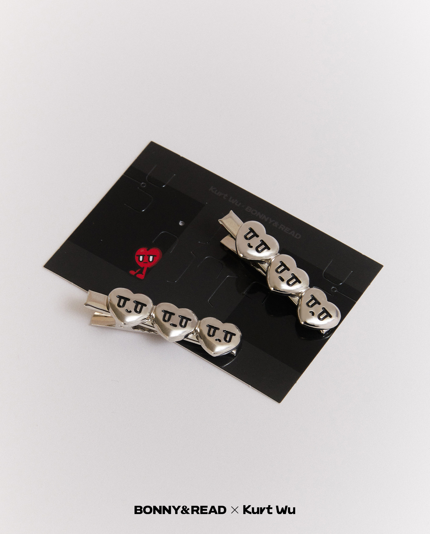 飾品,kurt聯名,kurt wu,愛心,髮夾,髮夾組,hairclips