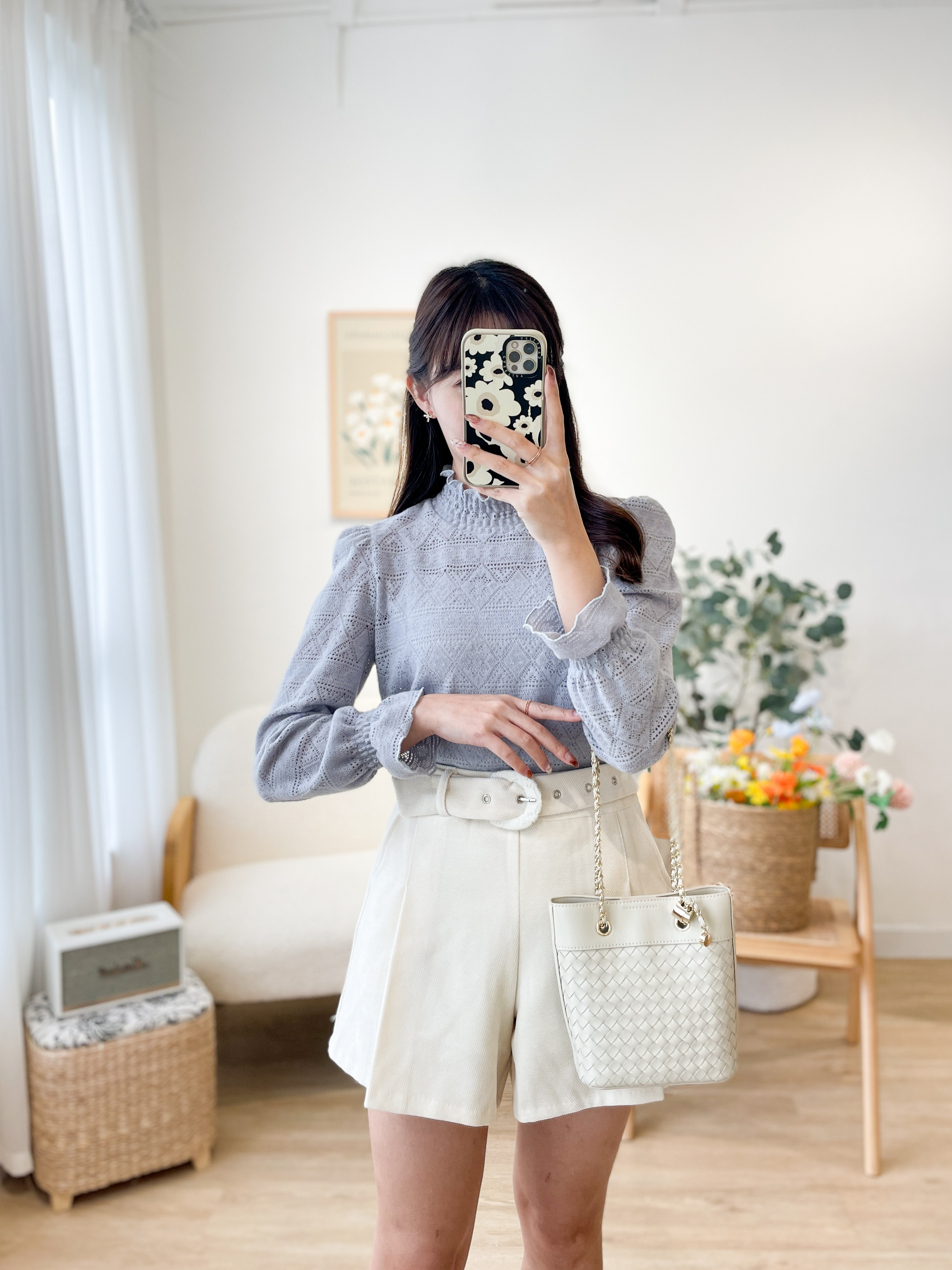 T1190 Mellow Lace Ruffles Top