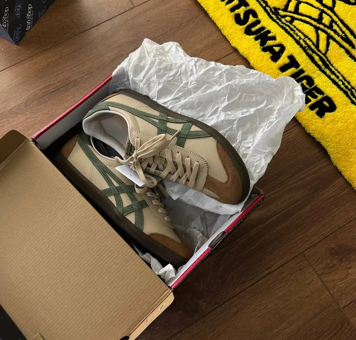 Onitsuka Tiger Tokuten 鬼塚虎 棕綠色 棕色 綠色 麂皮 皮革 1183C086-250/預購