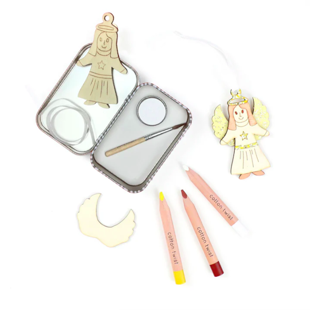 天使-鐵盒 | 節日塗鴉吊飾