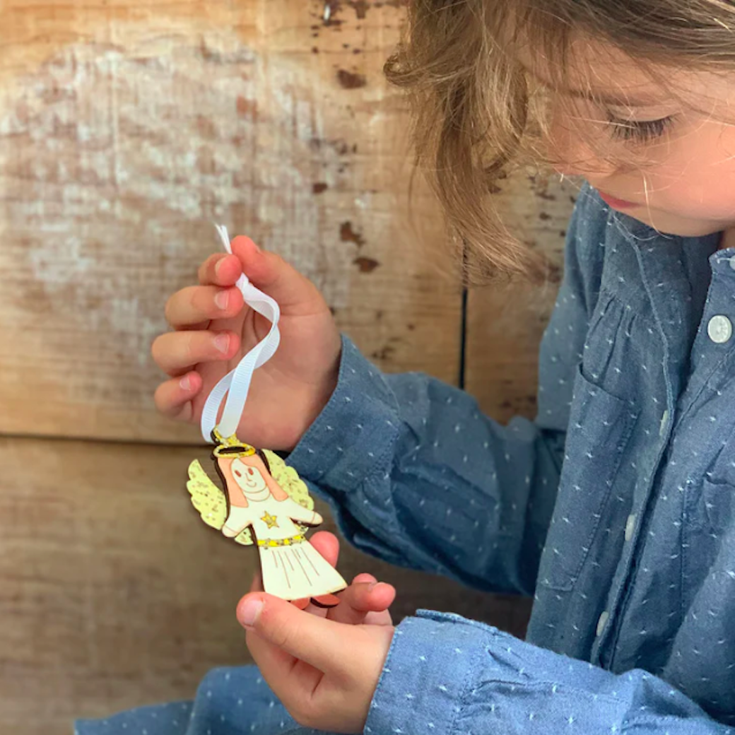 天使-鐵盒 | 節日塗鴉吊飾