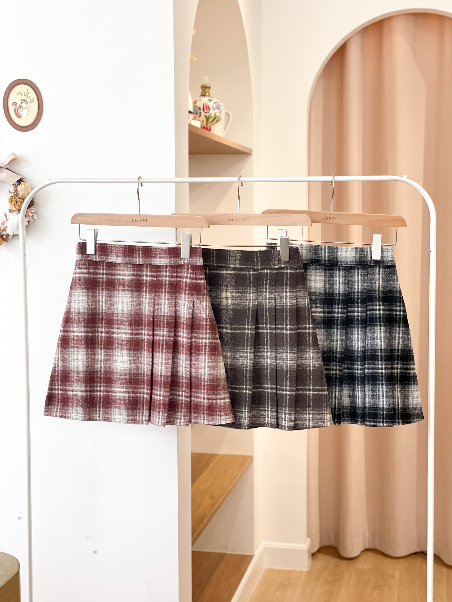 SK506 X'mas Plaid Mini Skirt