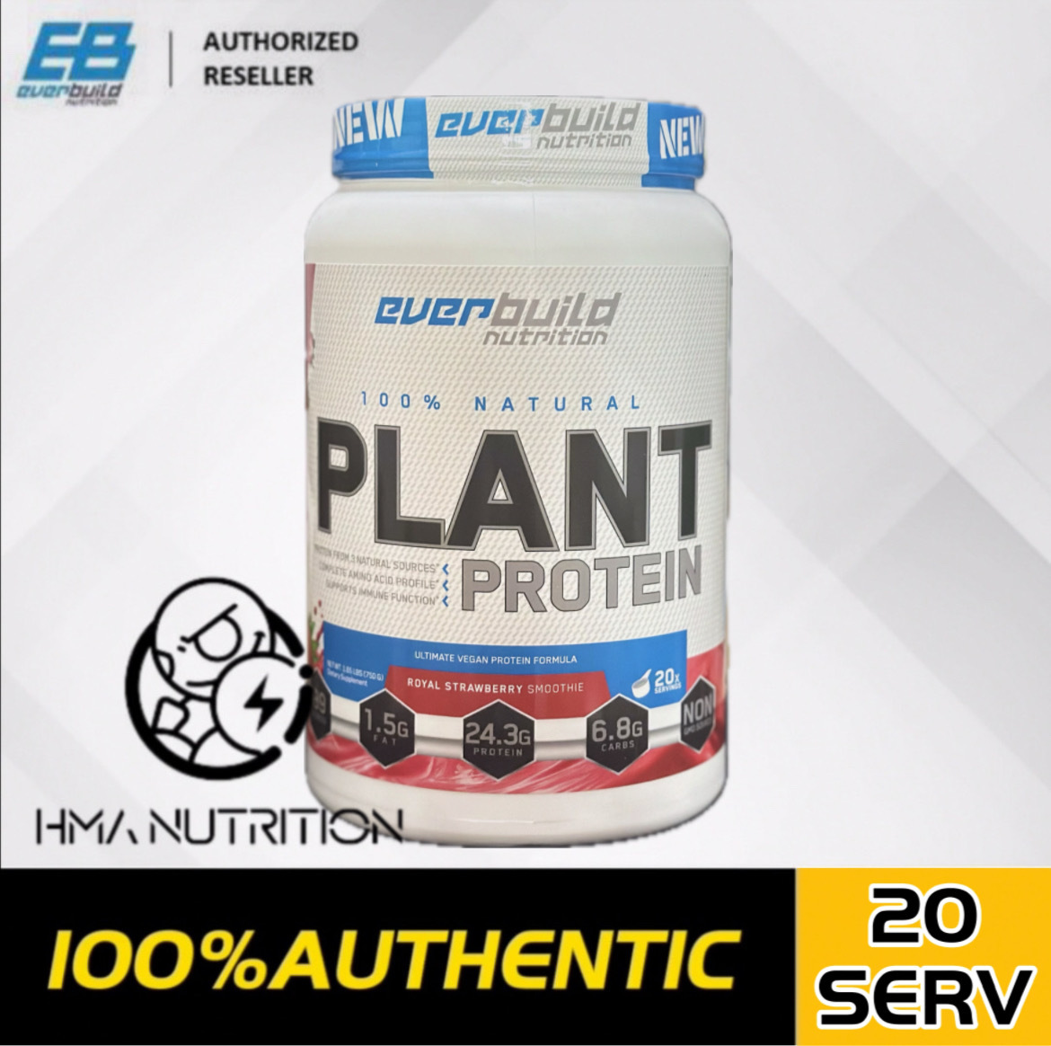EB 100% Natural Plant Protein (20Servings)