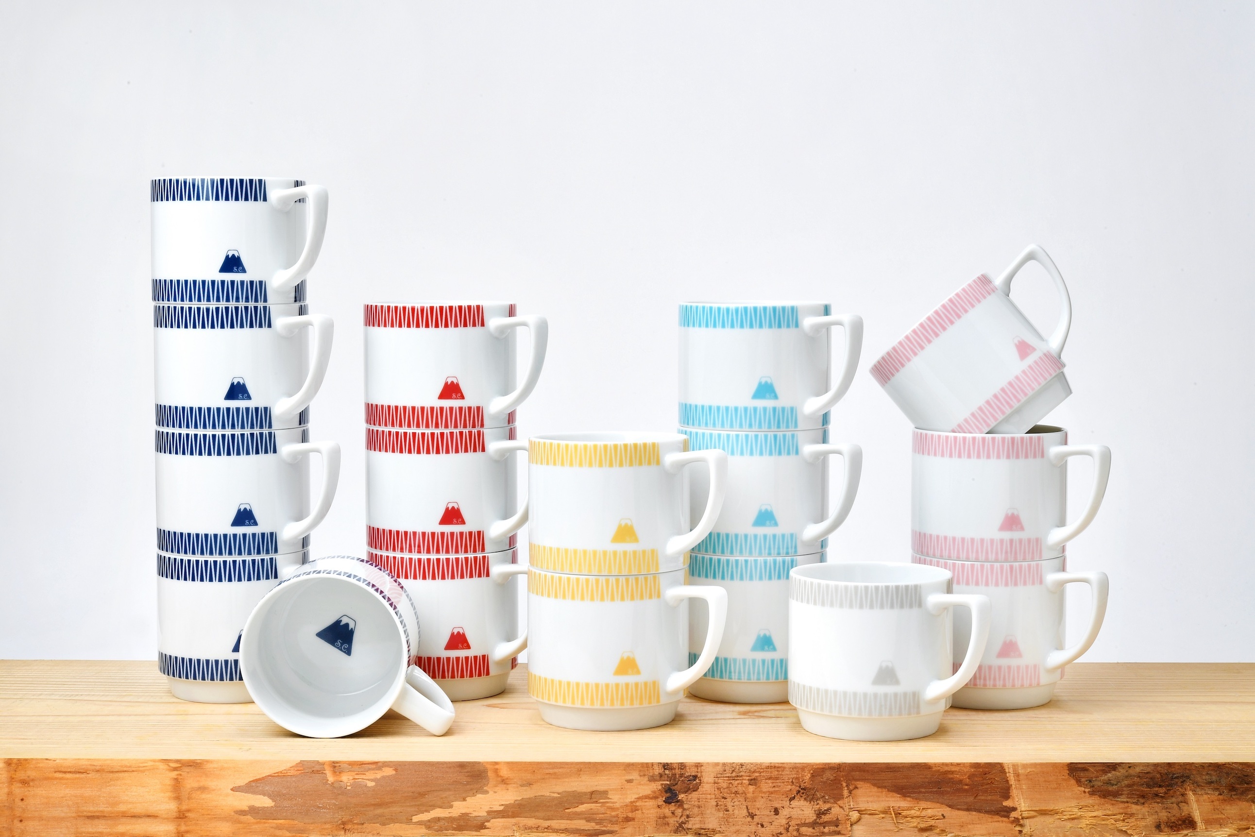 SWEETS CRAFT 日本富士山系列馬克杯 淡藍色