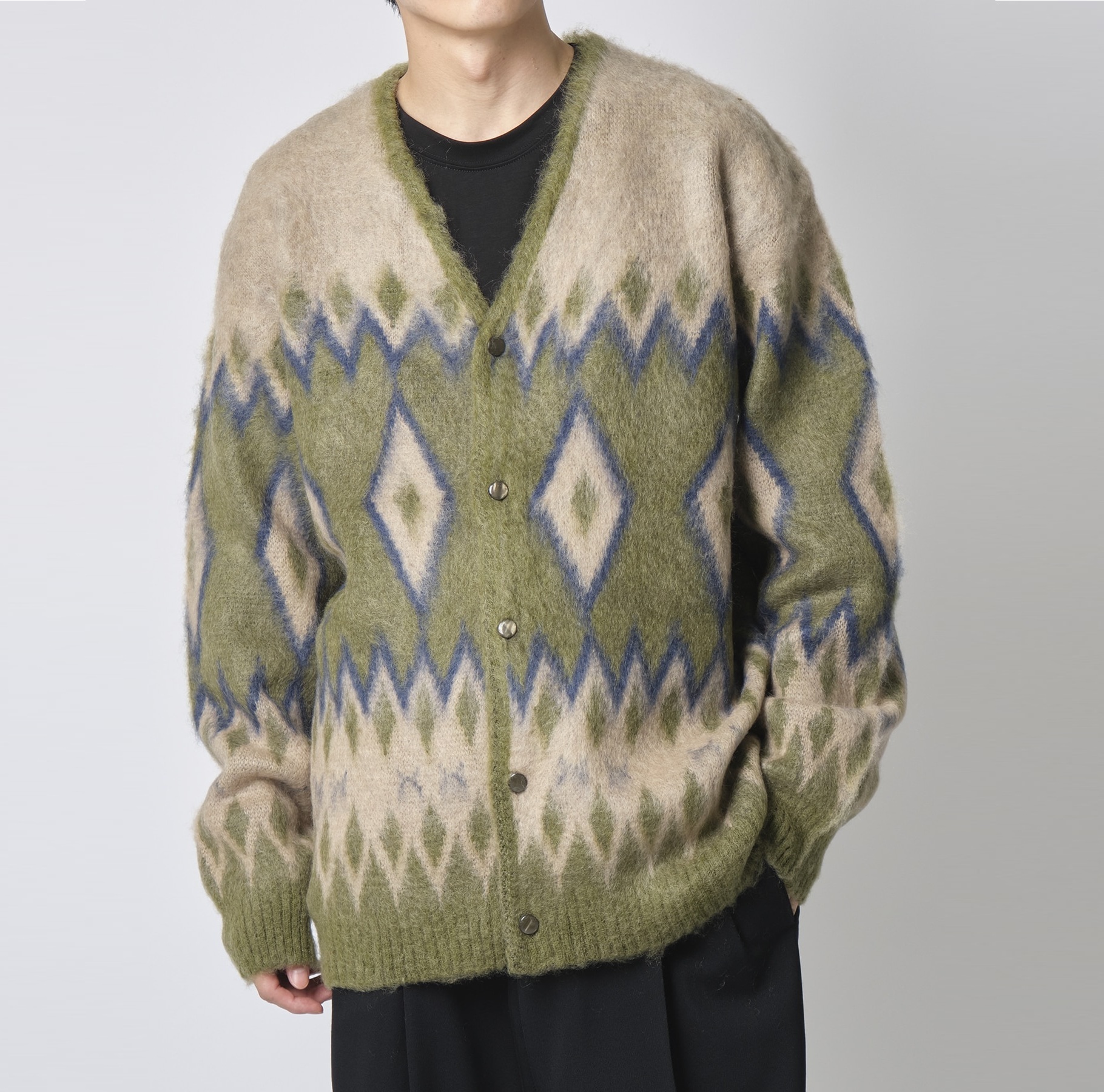 NEEDLES 2024 A/W MOHAIR CARDIGAN DIAMOND - PRE ORDER ITEM (預訂中)