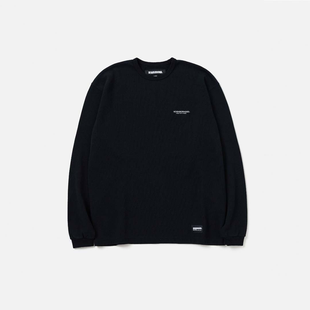 2024AW NEIGHBORHOOD HONEYCOMB FABRIC CREWNECK LS 華夫格 長T 現貨 242FPNH-CSM08