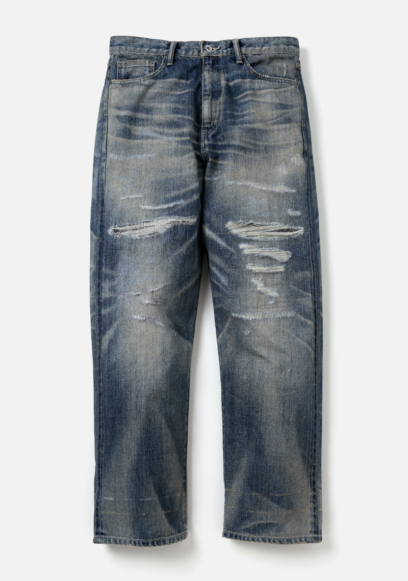 2024AW NEIGHBORHOOD SAVAGE DENIM DP BASIC PANTS 深寬 牛仔褲 牛王 現貨 242XBNH-PTM08