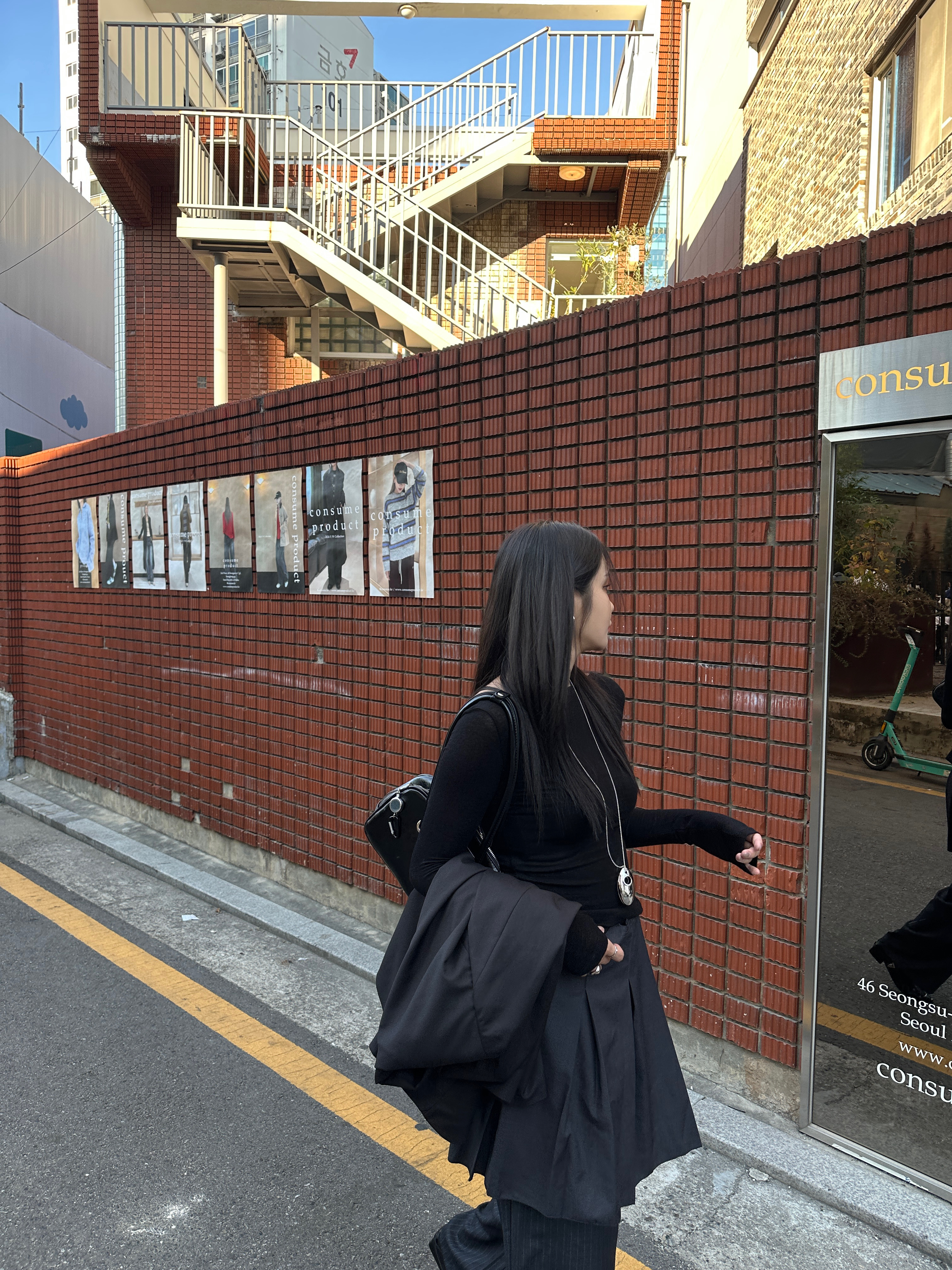 【現貨】N04 雙面穿 暖絨打底TEE (黑)