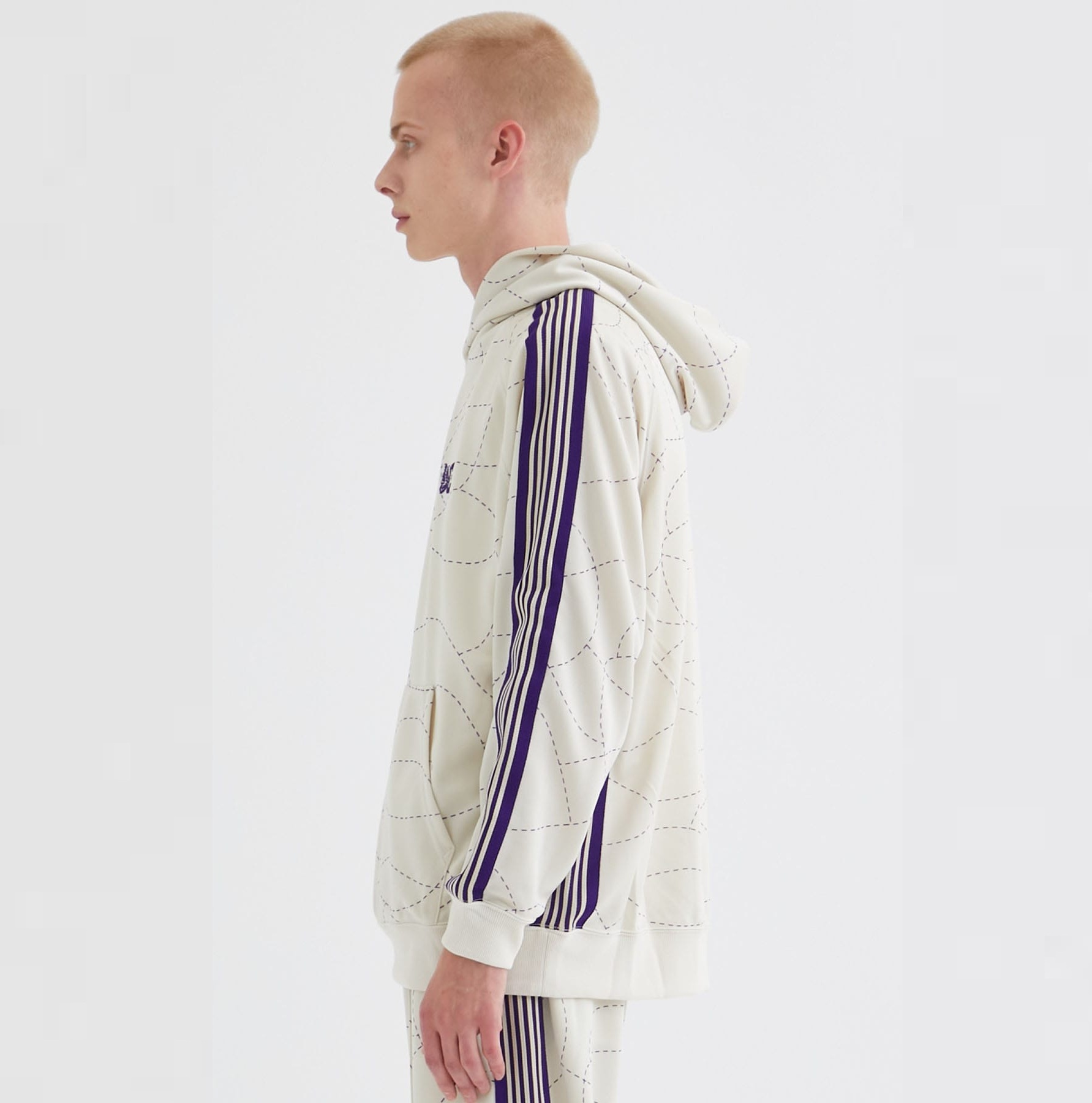 NEEDLES 2024 A/W Needles × DC TRACK HOODIE - WHITE PRE ORDER ITEM (預訂中)