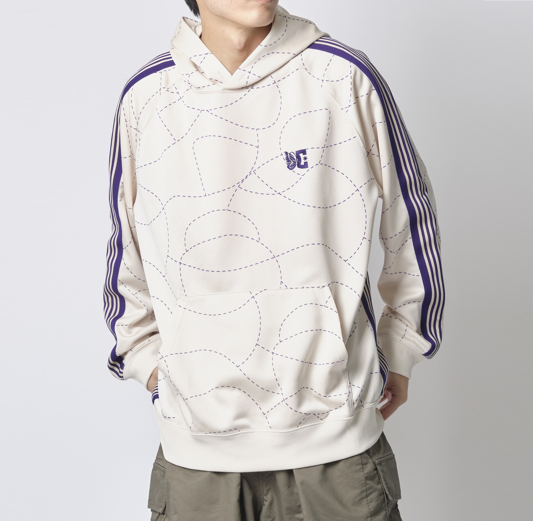 NEEDLES 2024 A/W Needles × DC TRACK HOODIE - WHITE PRE ORDER ITEM (預訂中)