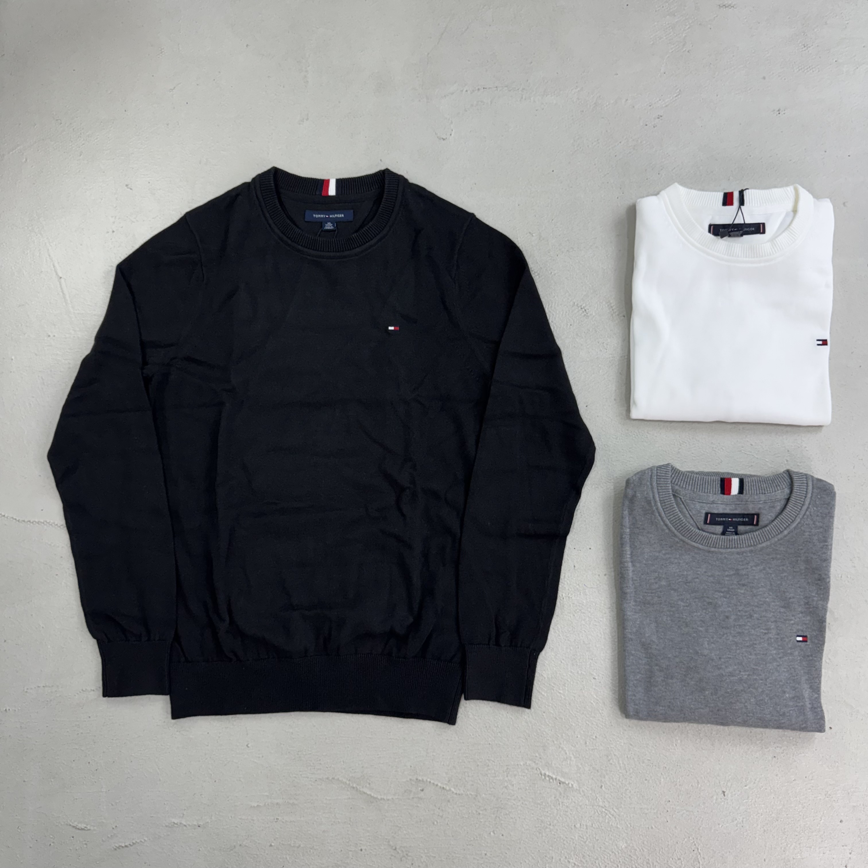 Tommy Hilfiger 小LOGO針織衫 黑/白/灰/藍