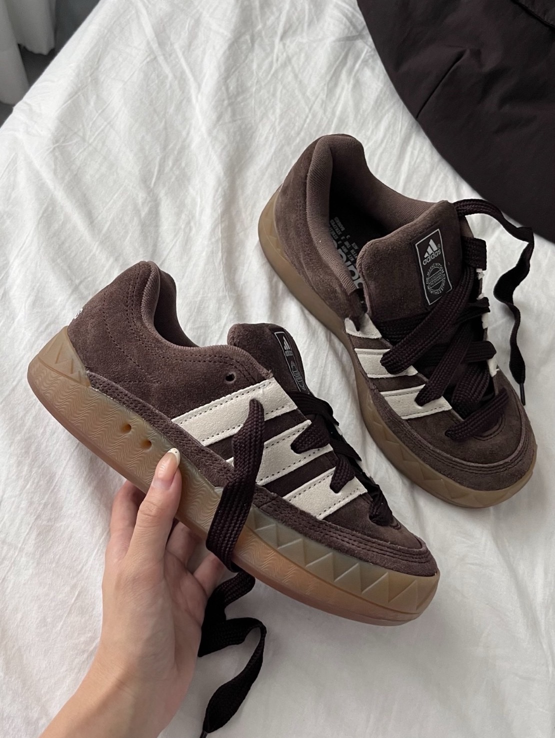 ADIDAS ADIMATIC 咖啡焦糖 麂皮麵包鞋 ID3947