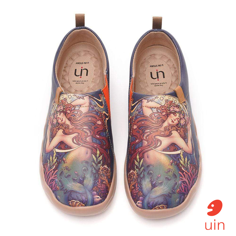 【 Uin 】西班牙原創設計 | 美人魚 托萊多1 女鞋 彩繪鞋 休閒鞋 懶人鞋