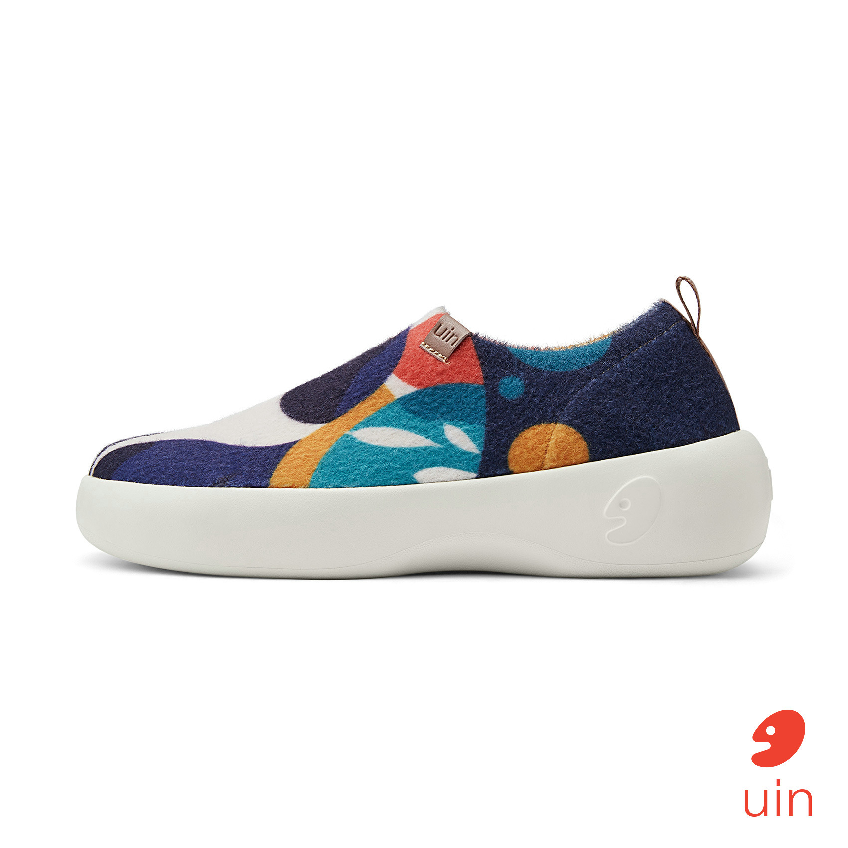 【 Uin 】西班牙原創設計 | 抽象畫貓2 托萊多7 女鞋 彩繪鞋 休閒鞋 懶人鞋