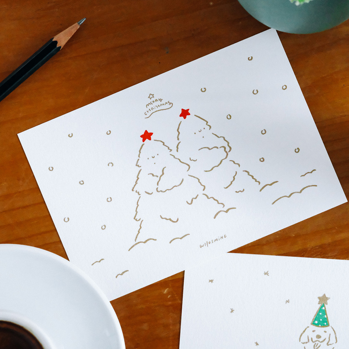 「SNOWMAN」聖誕卡片｜WHOSMiNG