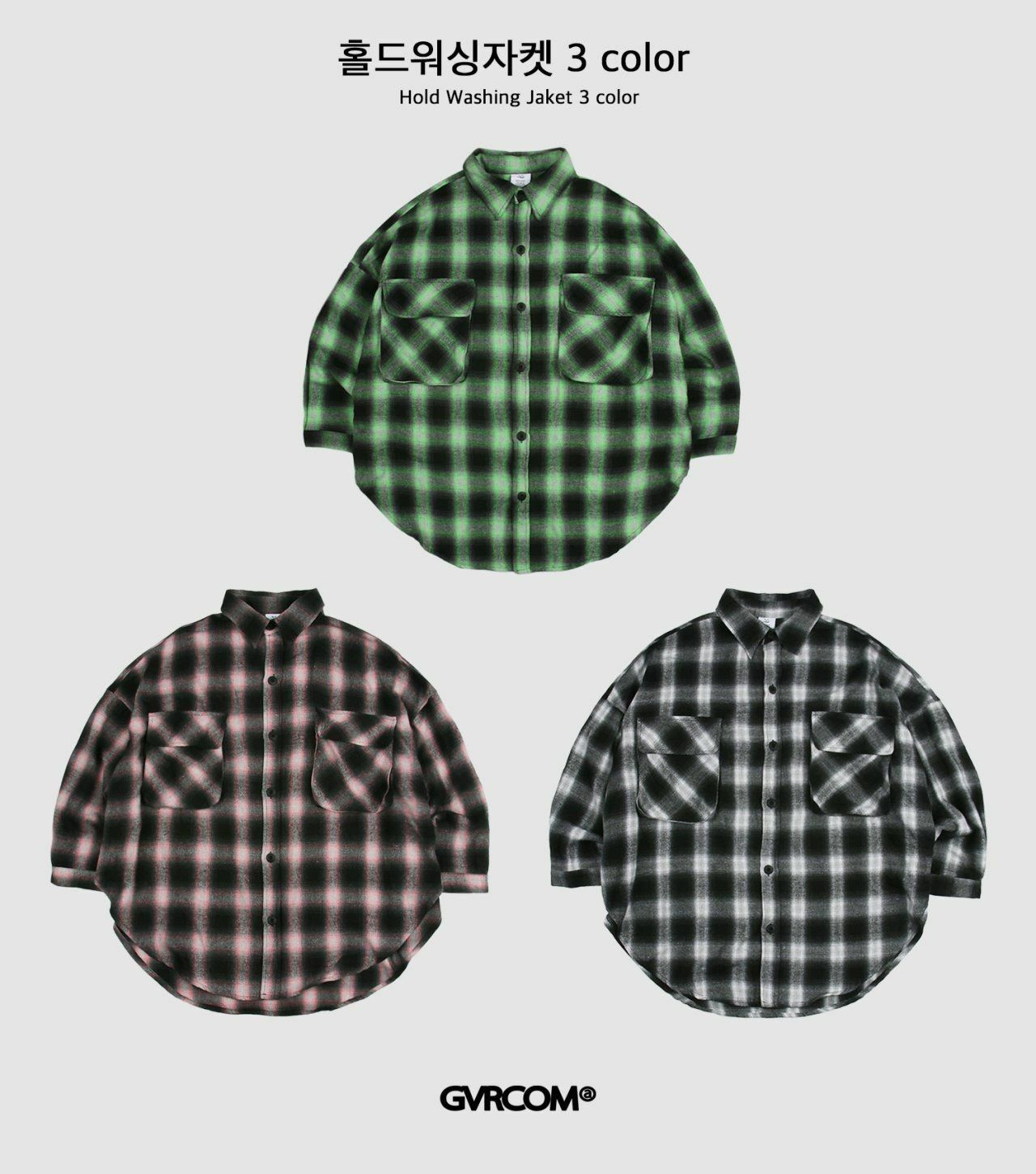 格仔長袖恤衫 GVR-035S