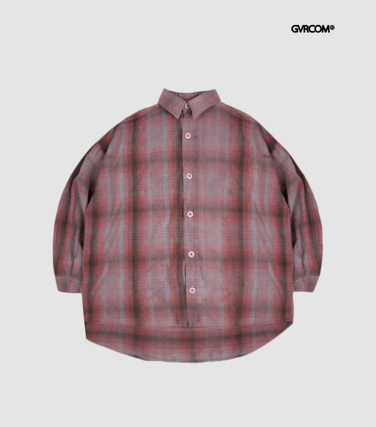 格仔長袖恤衫 GVR-036S
