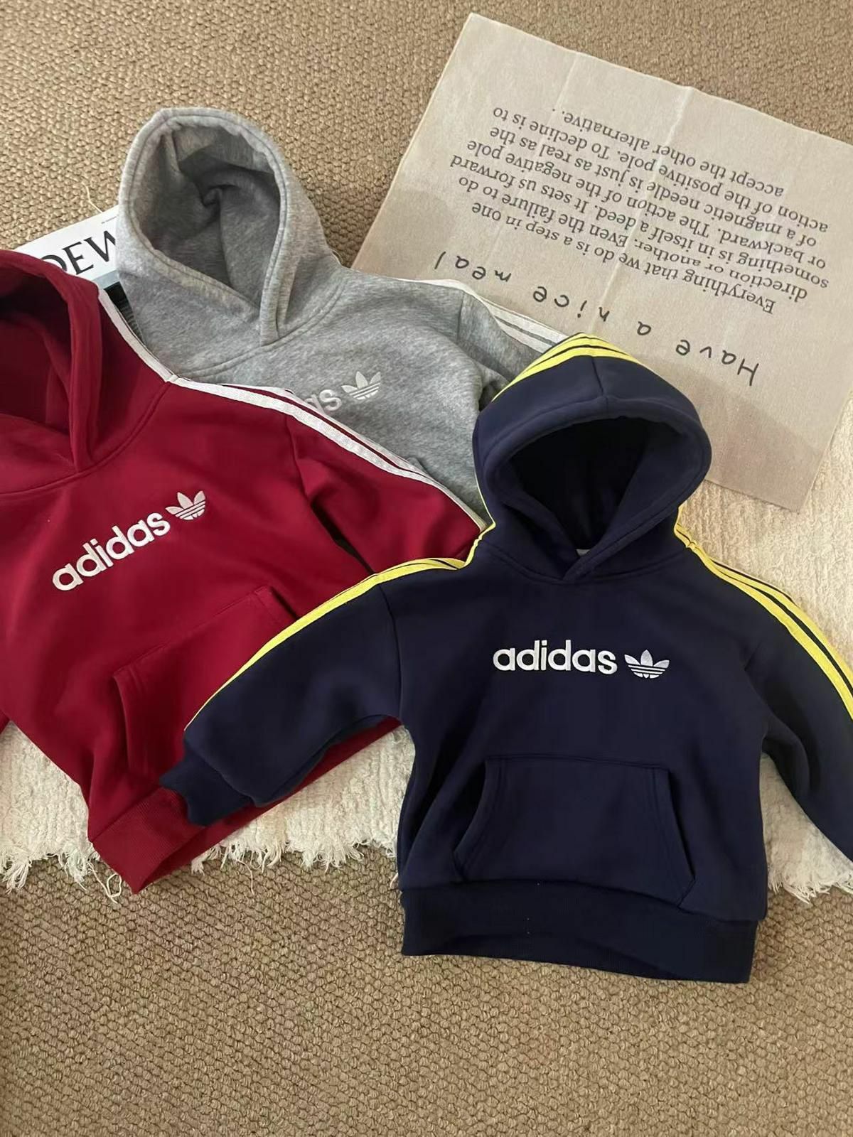 廠單 Ad復古加絨親子衛衣