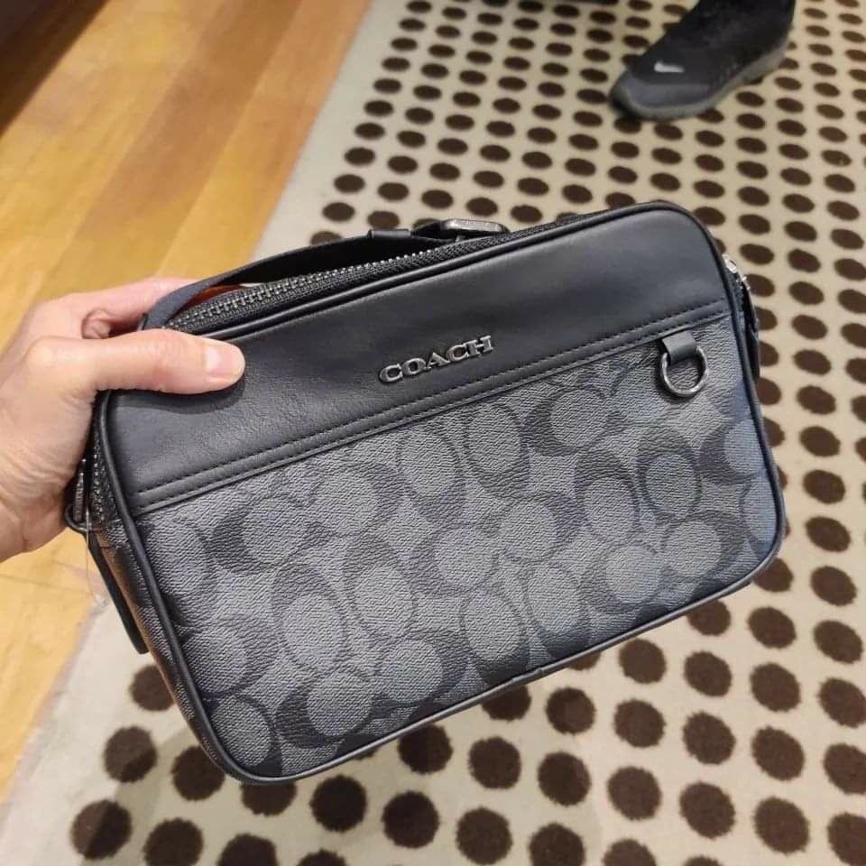 Coach男裝double-zip斜孭袋