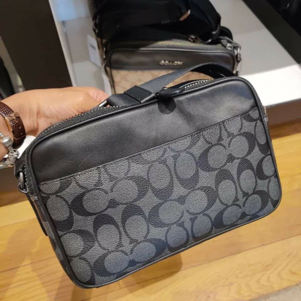 Coach男裝double-zip斜孭袋