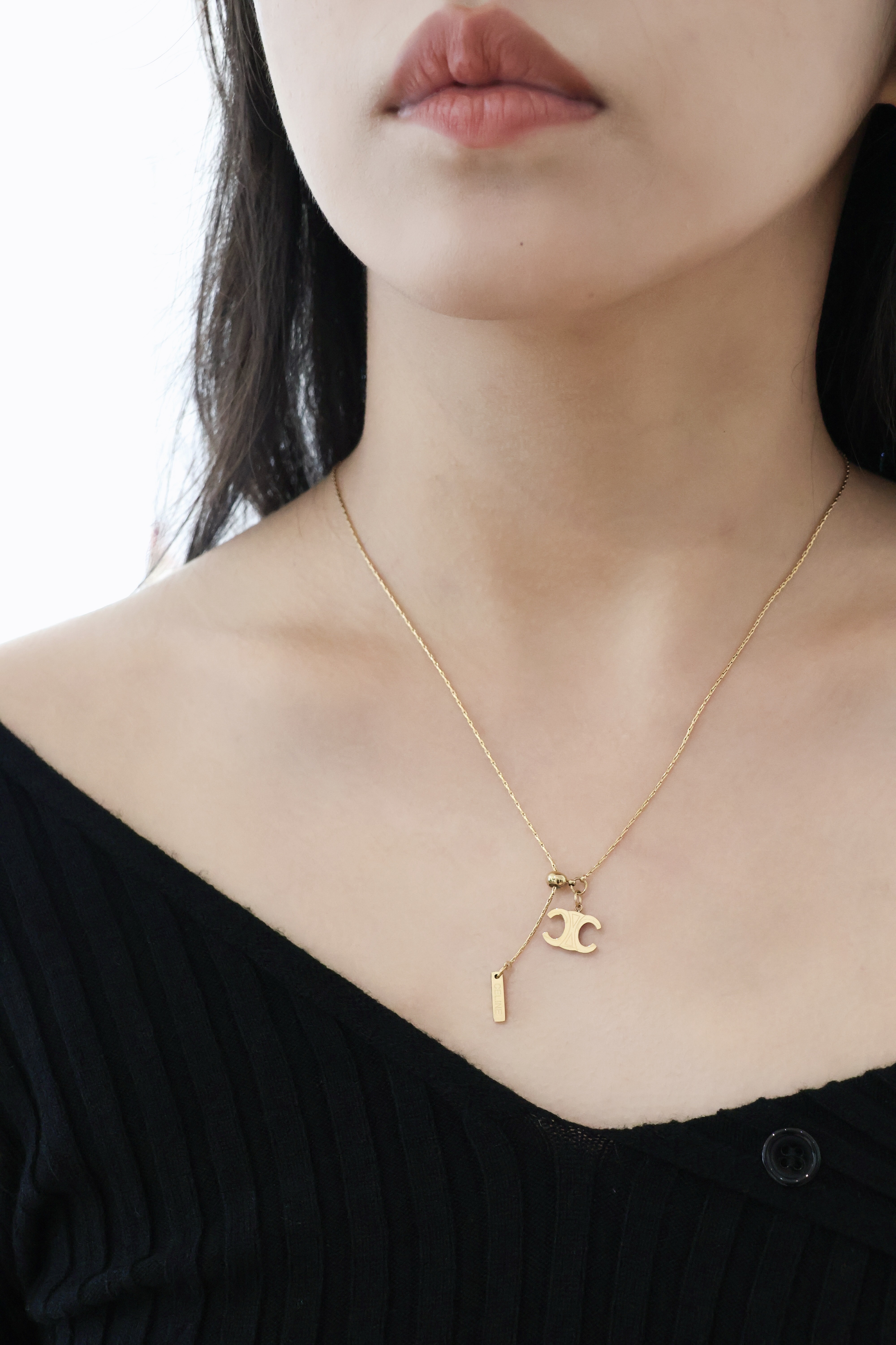 凱旋門抽拉鍍金項鍊🍁