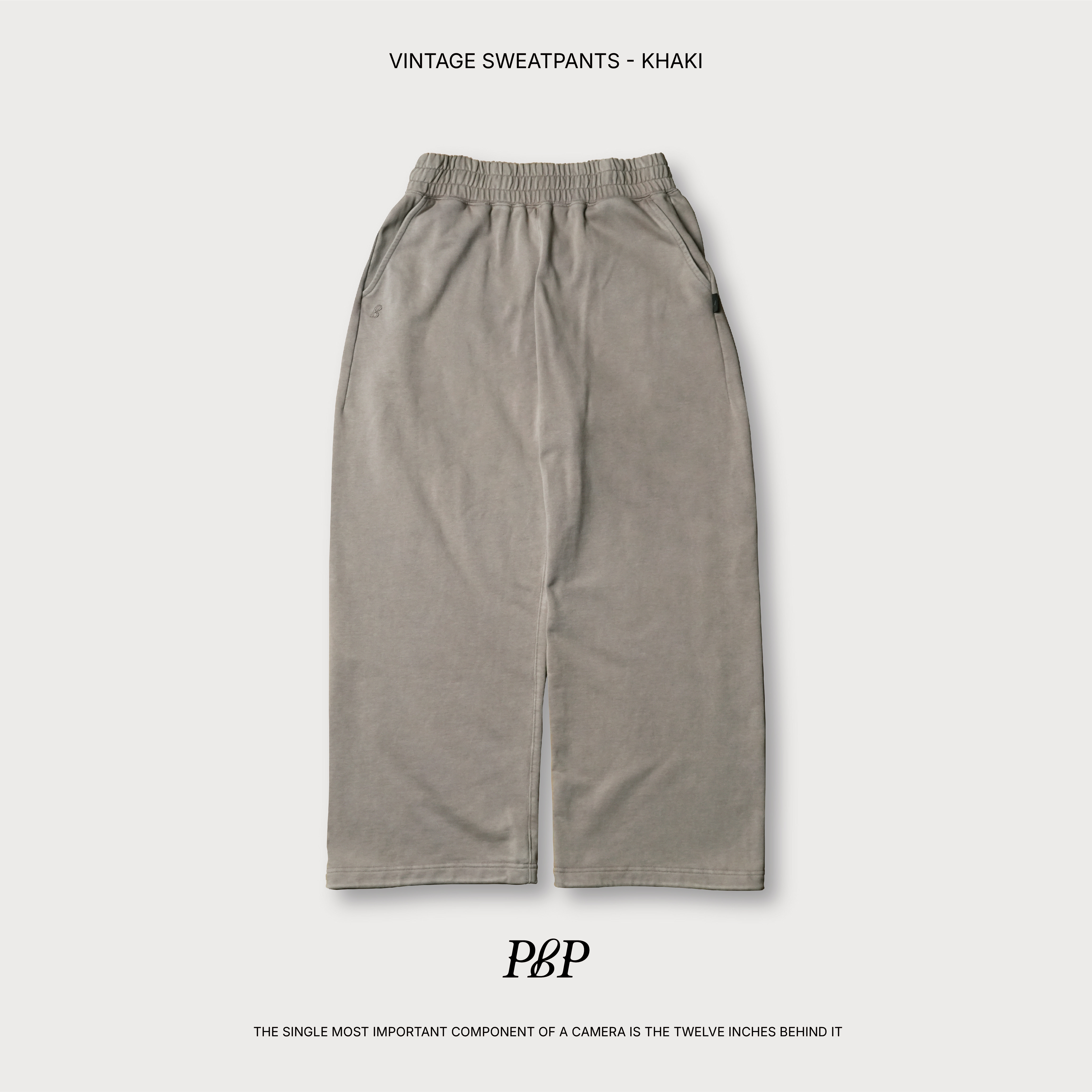 P.B.P - VINTAGE SWEATPANTS - KHAKI