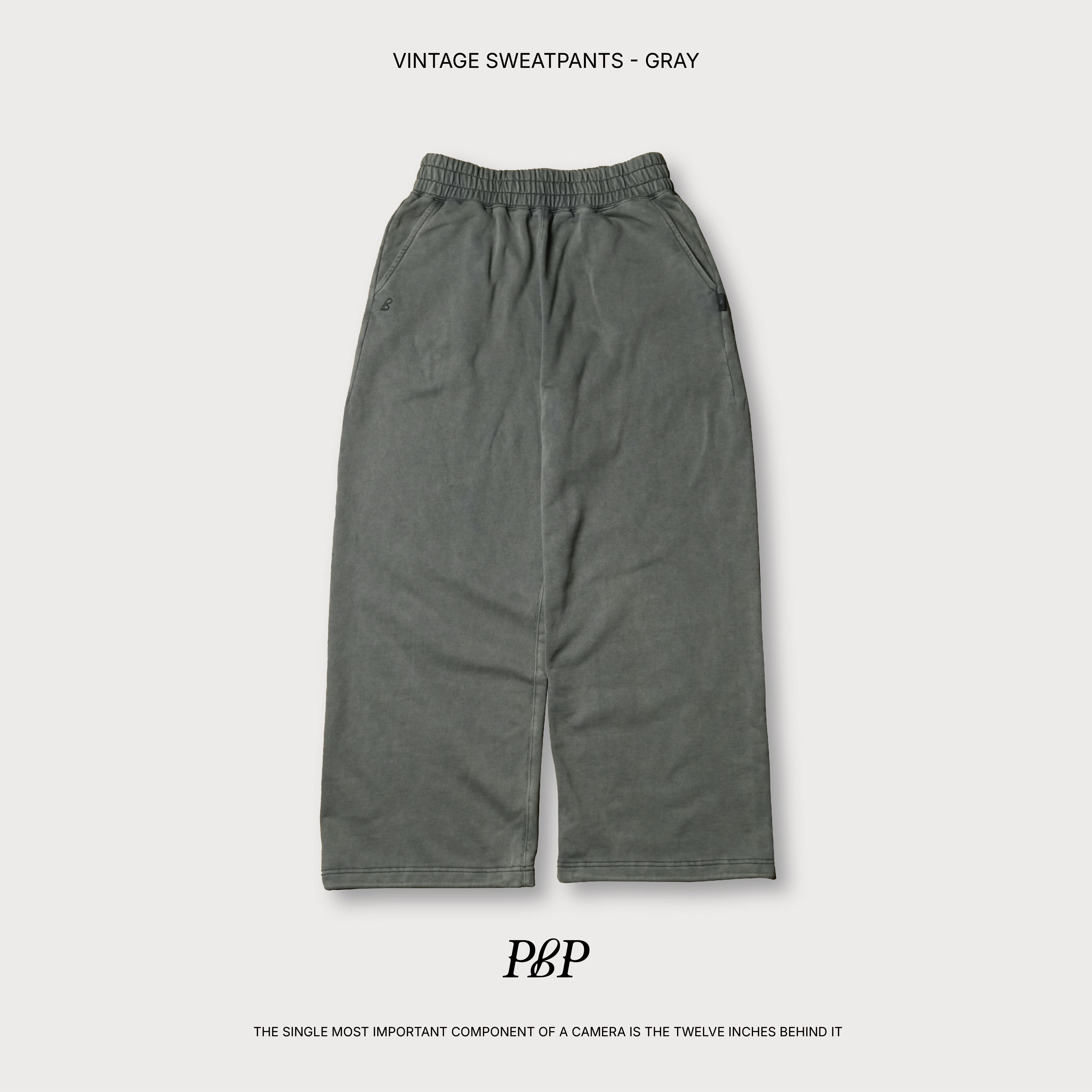 P.B.P - VINTAGE SWEATPANTS - GRAY