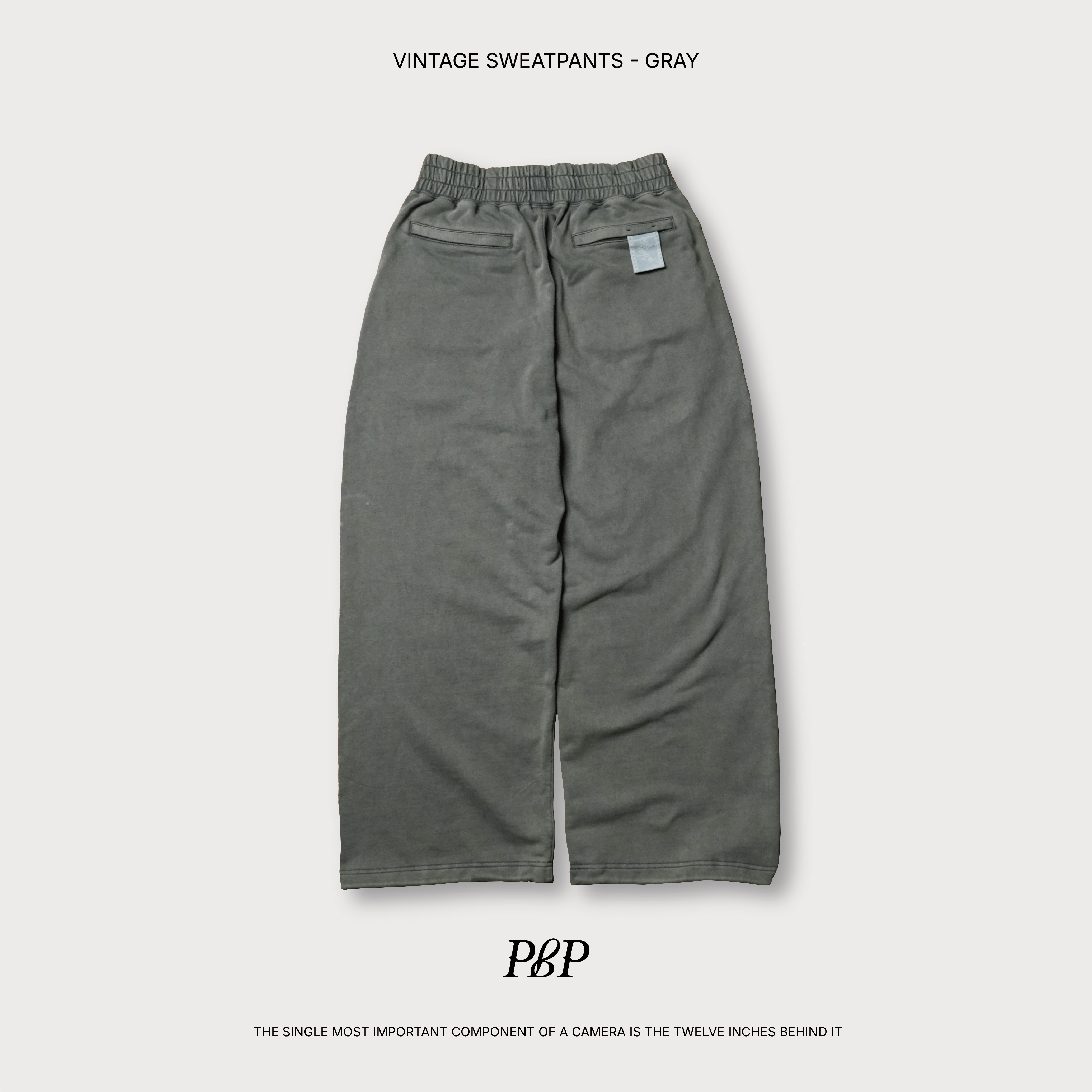 P.B.P - VINTAGE SWEATPANTS - GRAY