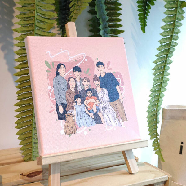 無框畫印製，尺寸20x20cm