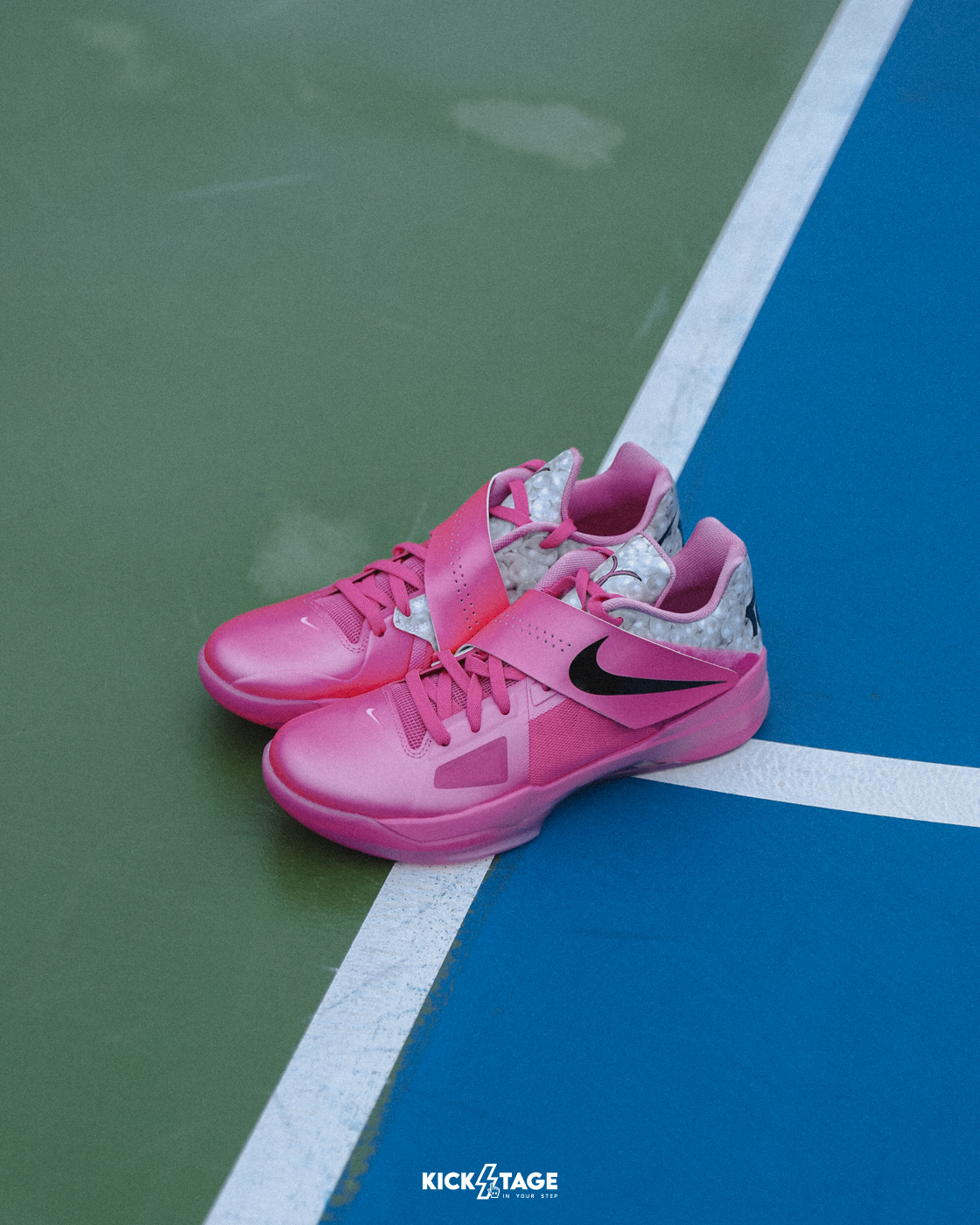 NIKE KD 4 Aunt Pearl 粉色乳腺癌杜蘭特4 籃球實戰鞋【HF9098-600】KD4