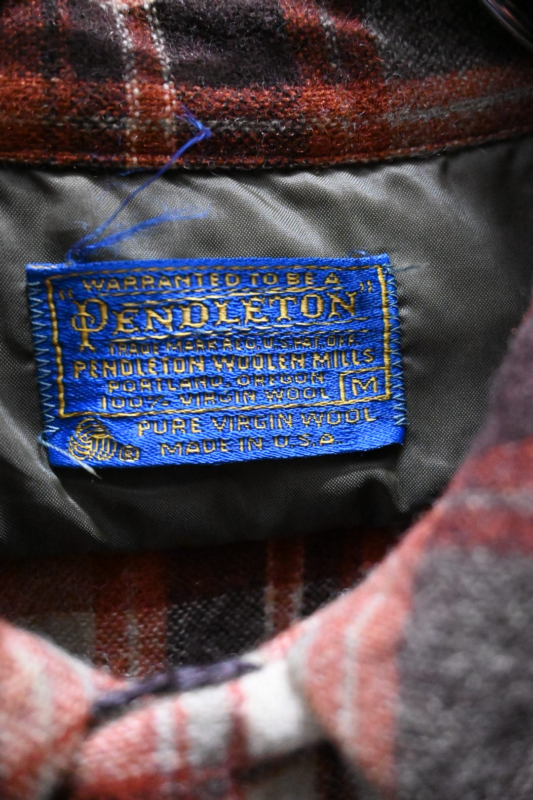 70s PENDLETON Wool Check Box Shirt Made in USA