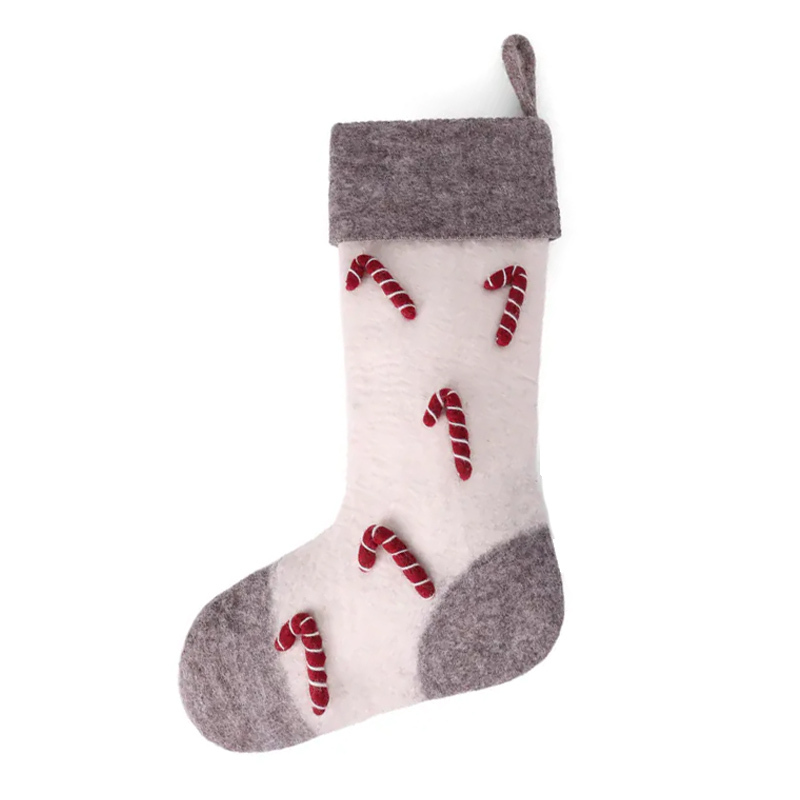 丹麥Gry&Sif 聖誕掛飾-Big Stocking w/Candy Canes(12924)