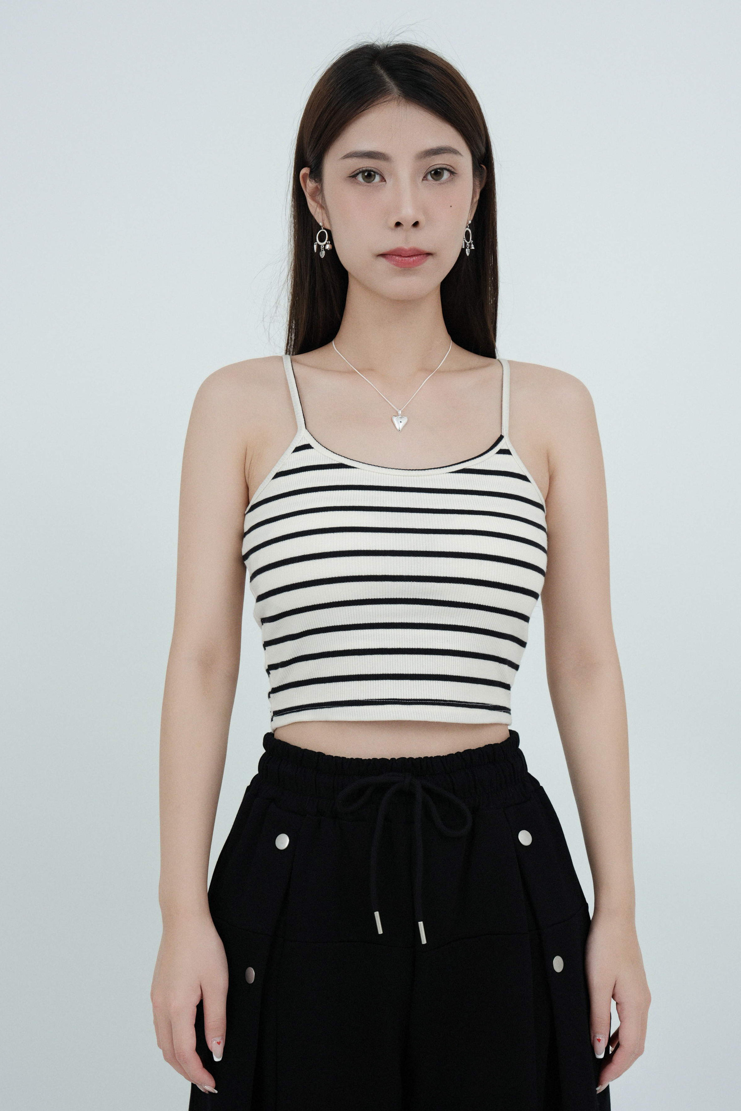 橫間羅紋吊帶bra top（現貨款式）