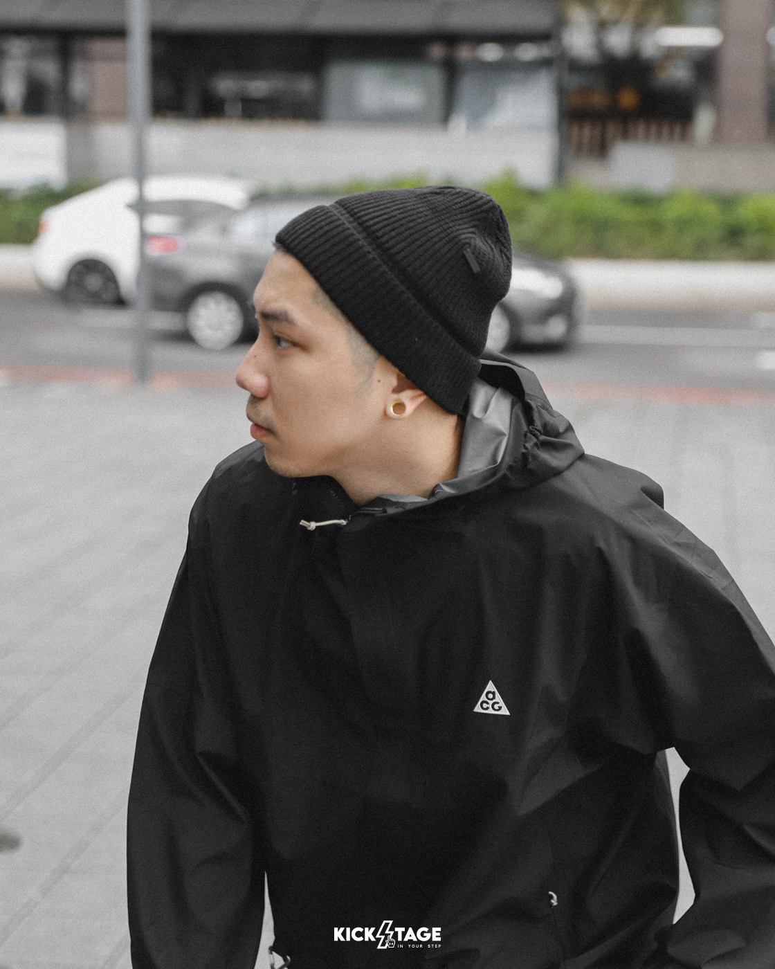 KANGOL SHORT WAFFLE BEANIE 黑色 桃紅 三用 小標 英國 袋鼠 短毛帽 針織帽【W21A3525】