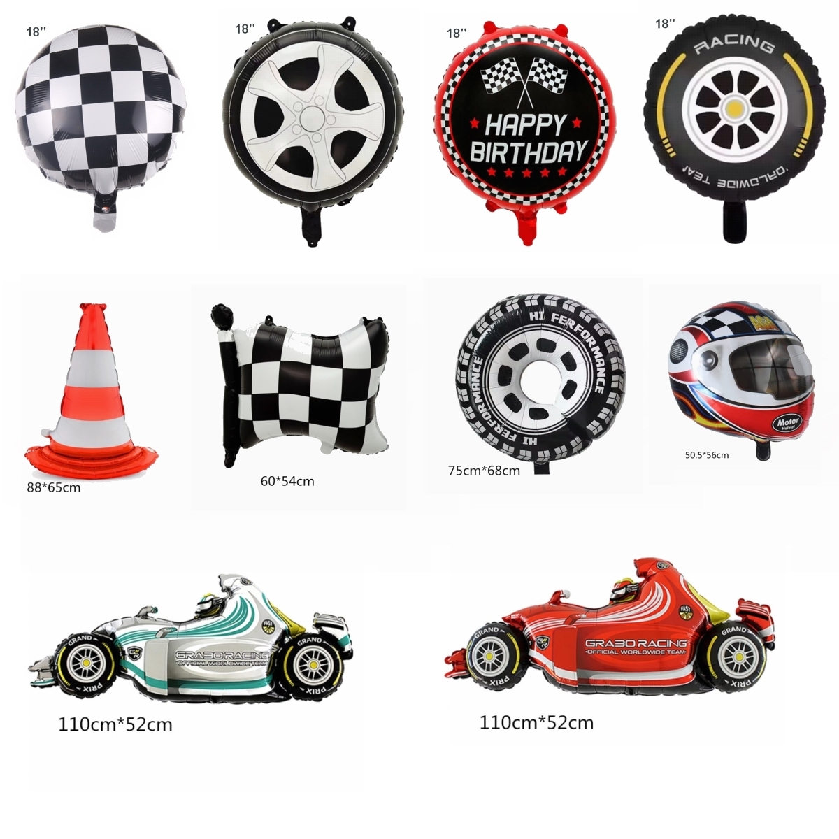 賽車款鋁膜氣球👉 現貨