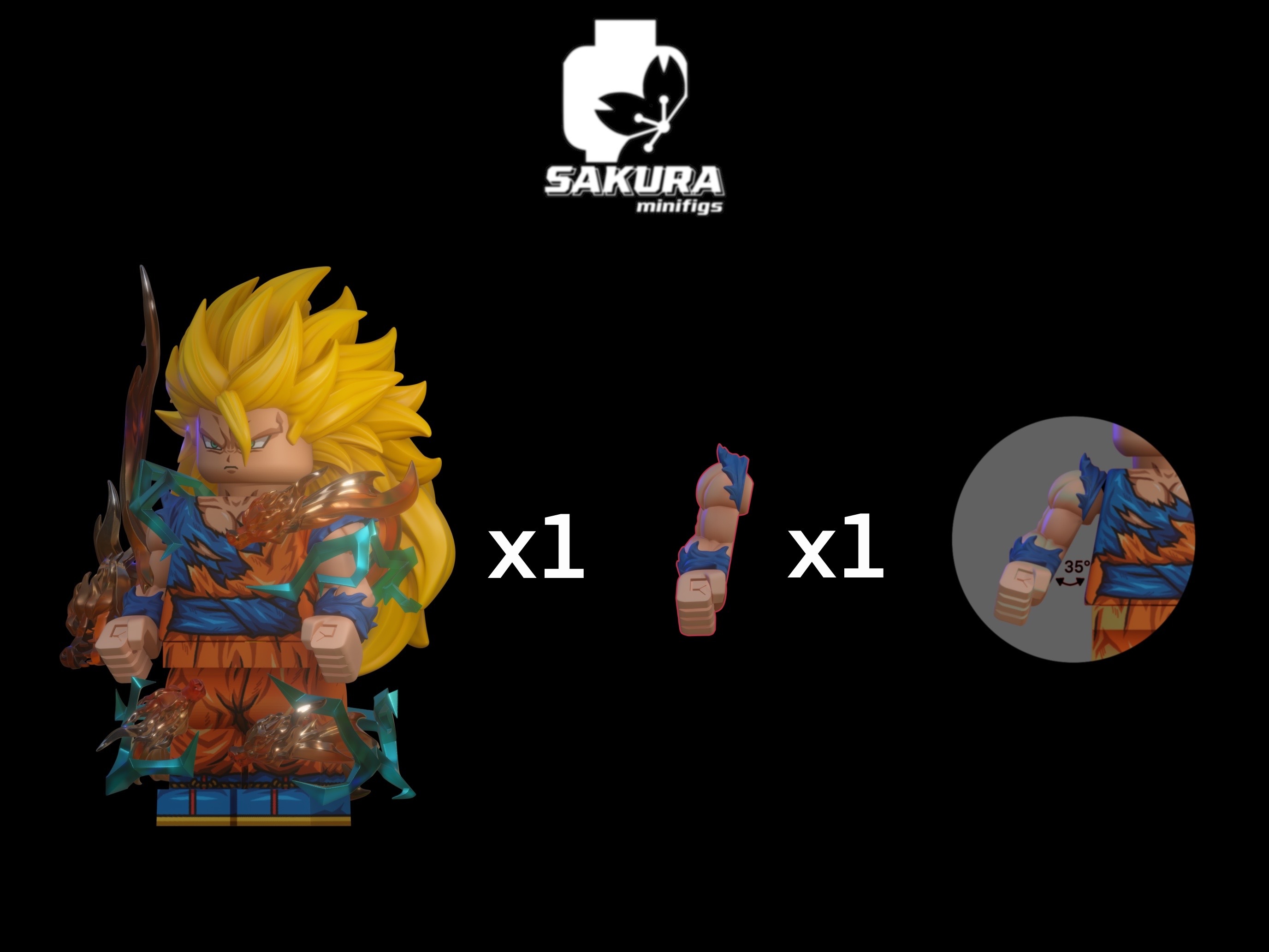 [Sakura][Preorder] The Three Great Super Saiyans [UVprinted]