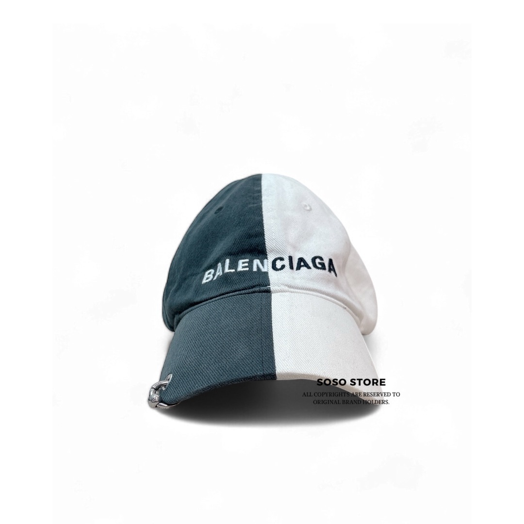 Balenciaga White & Black Cap - White&Black/Shw