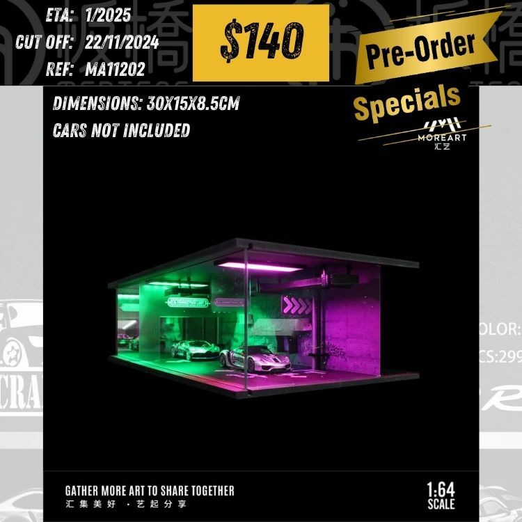 PO-$140 * MOREART * 1:64 DIORAMA - CYPERPUNK SERIES 01(30X15X8.5CM) [OD20/11]