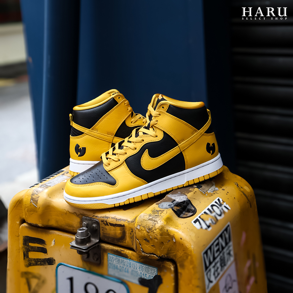 NIKE DUNK HI RETRO PRM "WU-TANG CLAN" 黑黃 武當 2024 高統  男生復古休閒鞋 HJ4320-001