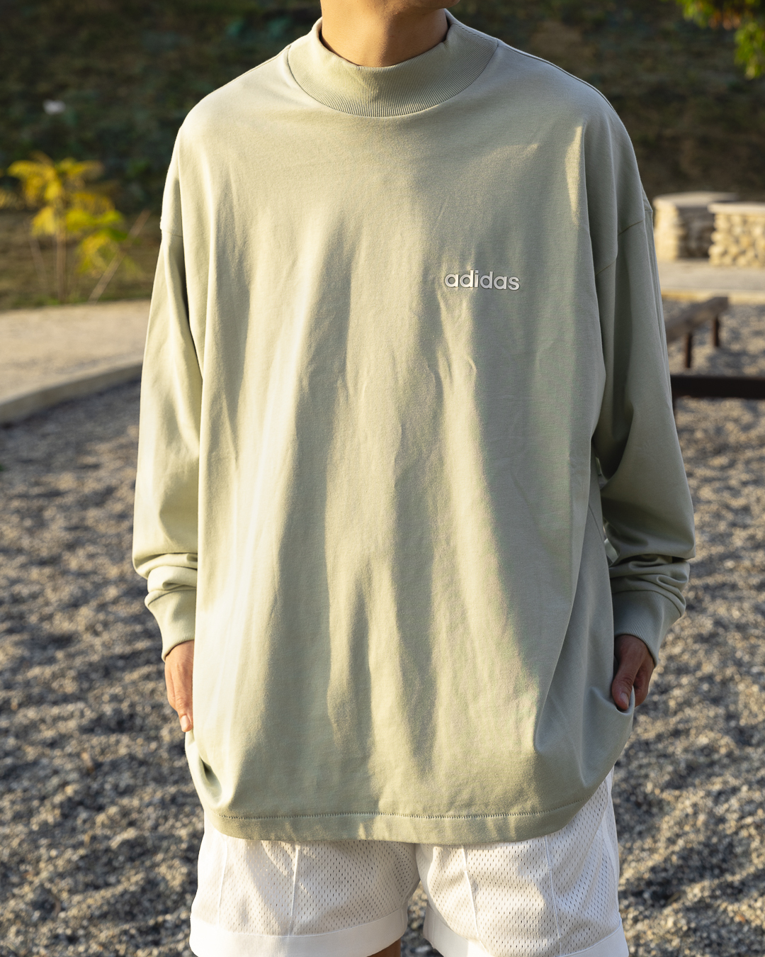 『愛上Adidas 心動的感覺 🏀』Adidas Basketball 運動長袖 牛油果綠