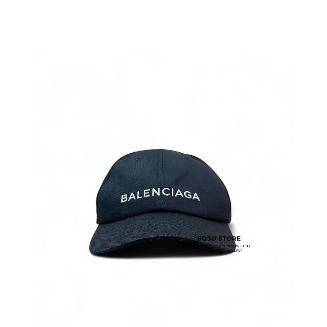 Balenciaga Logo Daddy Cap - Black / Shw