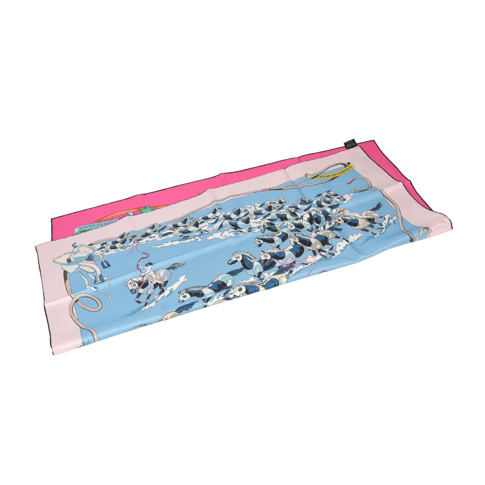 Les Mustangs II 盔甲野馬雙面方巾(90x90)