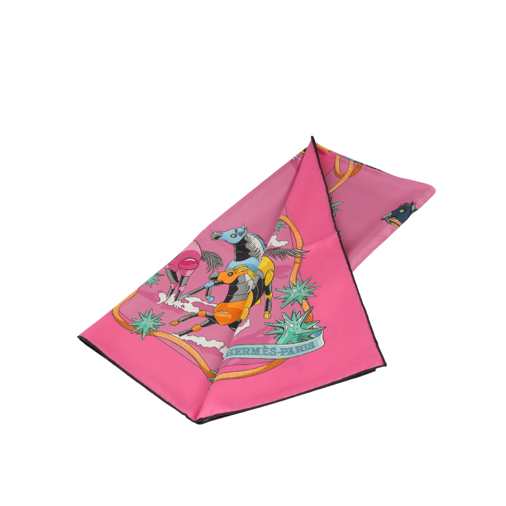 Les Mustangs II 盔甲野馬雙面方巾(90x90)